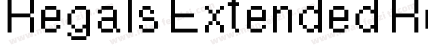 Regals Extended Reg字体转换